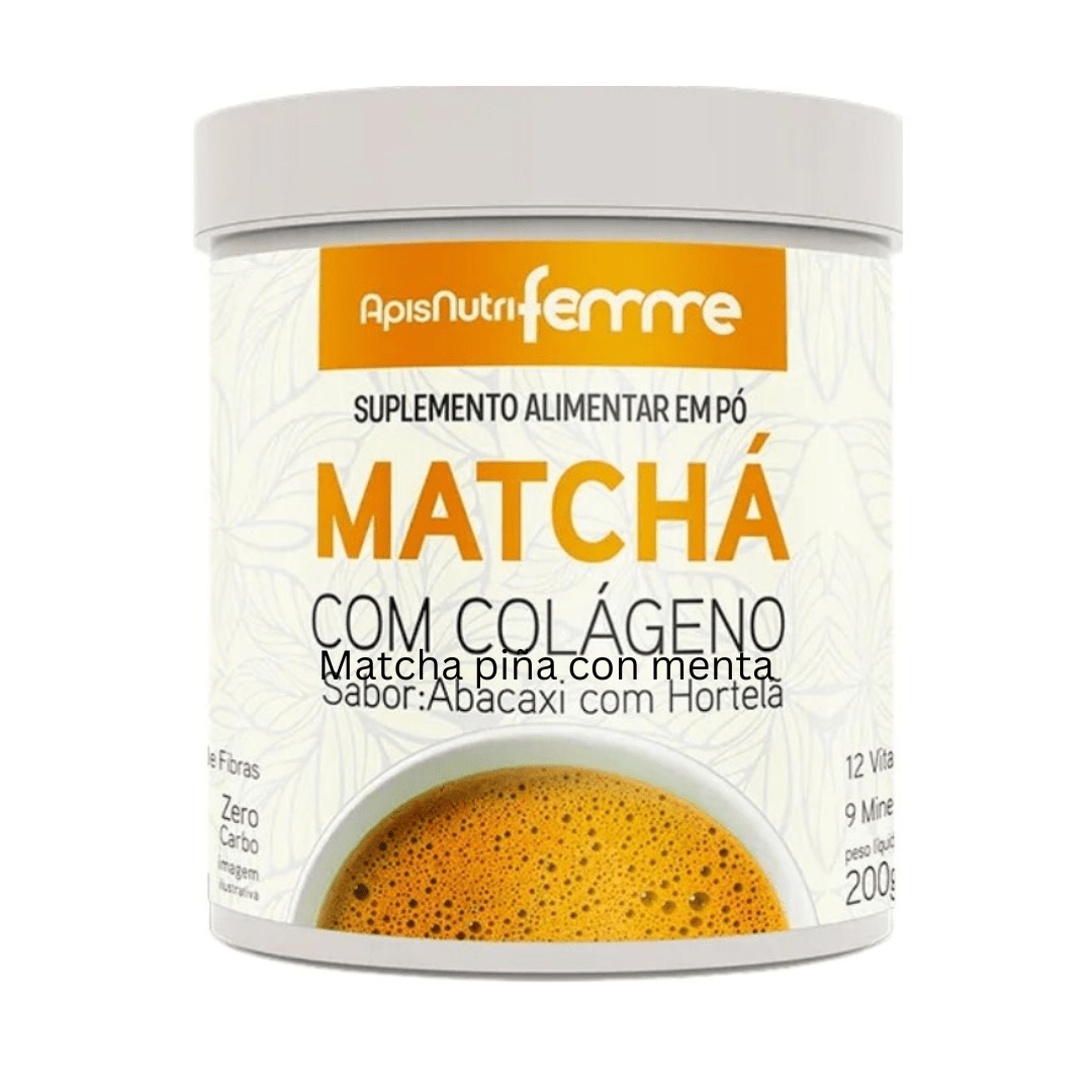 Matcha piña con menta