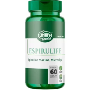 spirulina pura espirulife 60 capsulas 500mg unilife